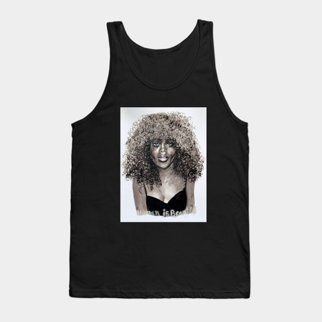 Human is beautiful Tank Top by The artist of light in the darkness 